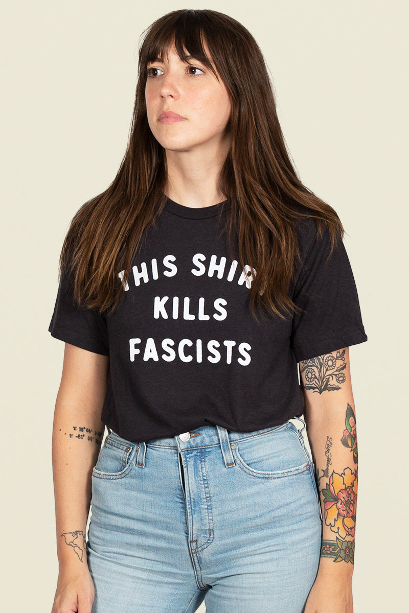 this shirt kills fascists tee