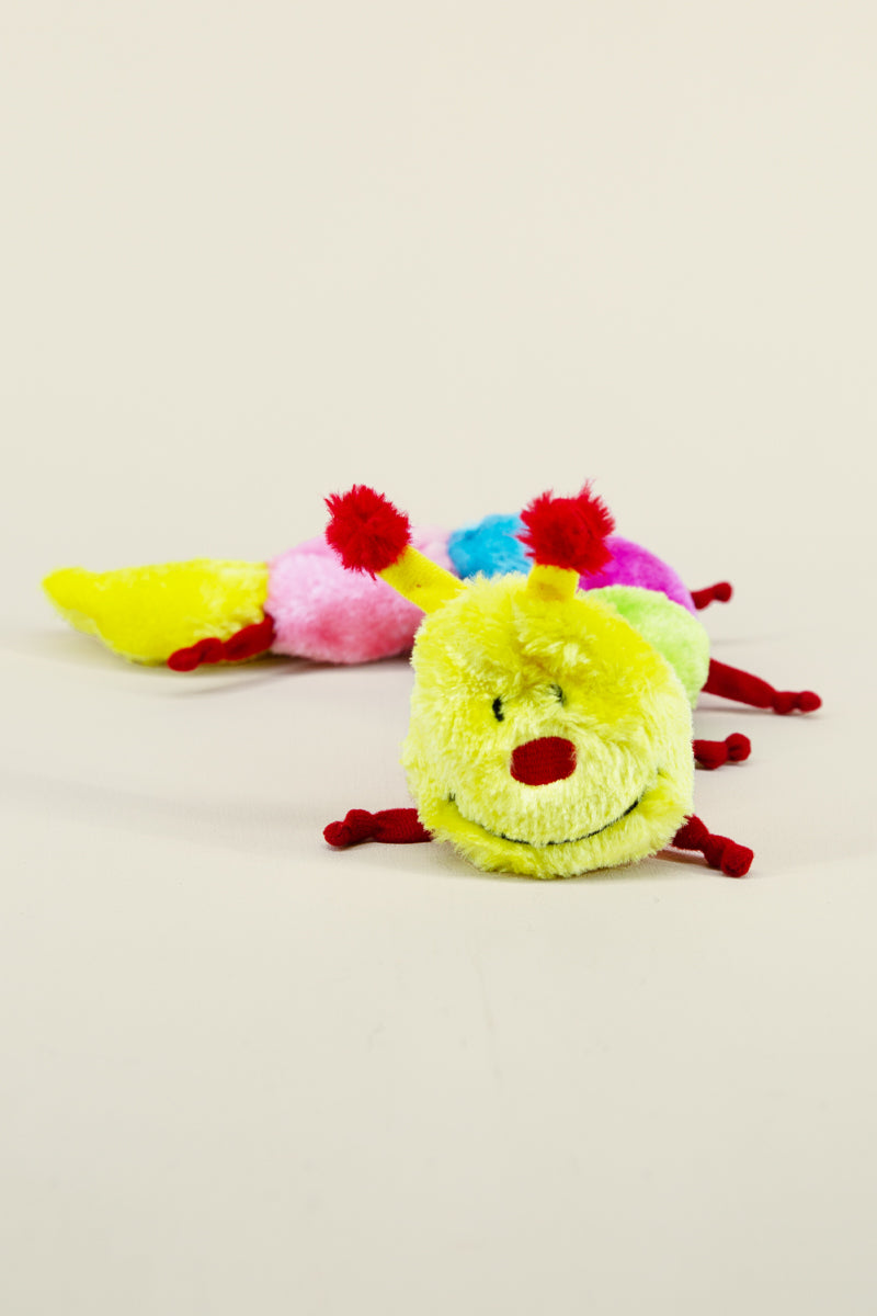 caterpillar dog toy
