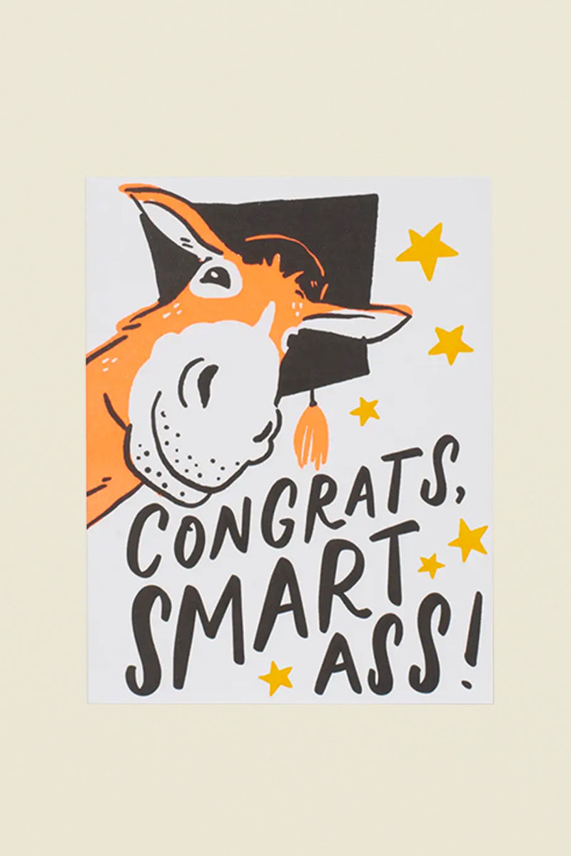 congrats, smart ass card