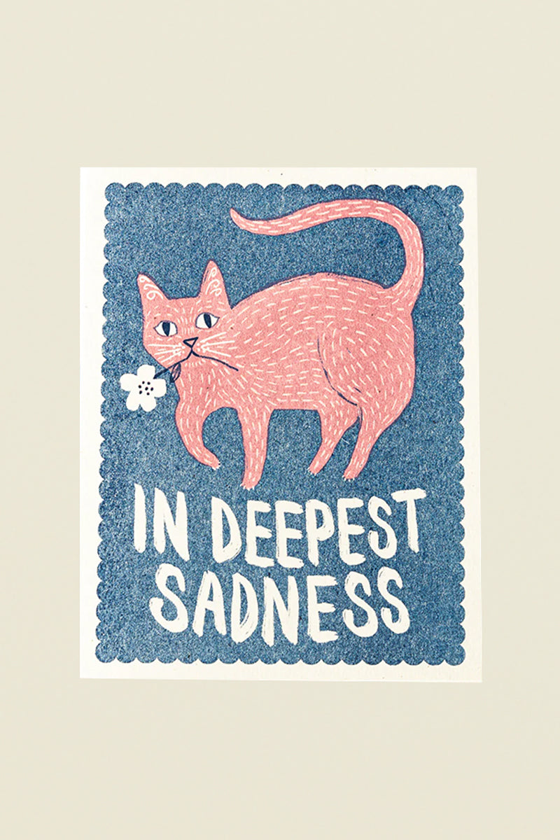 in deepest sadness card