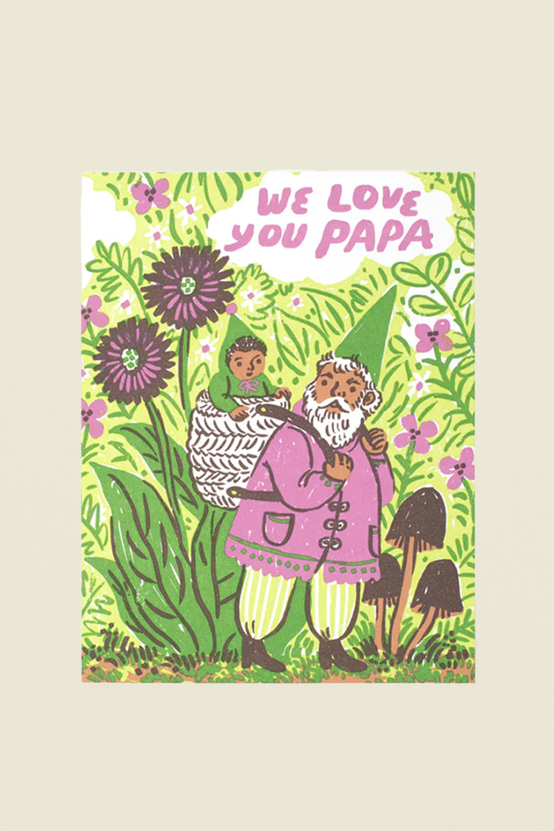 we love you papa card