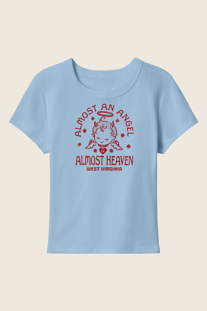 Almost an Angel Babydoll Tee - Kin Ship Goods