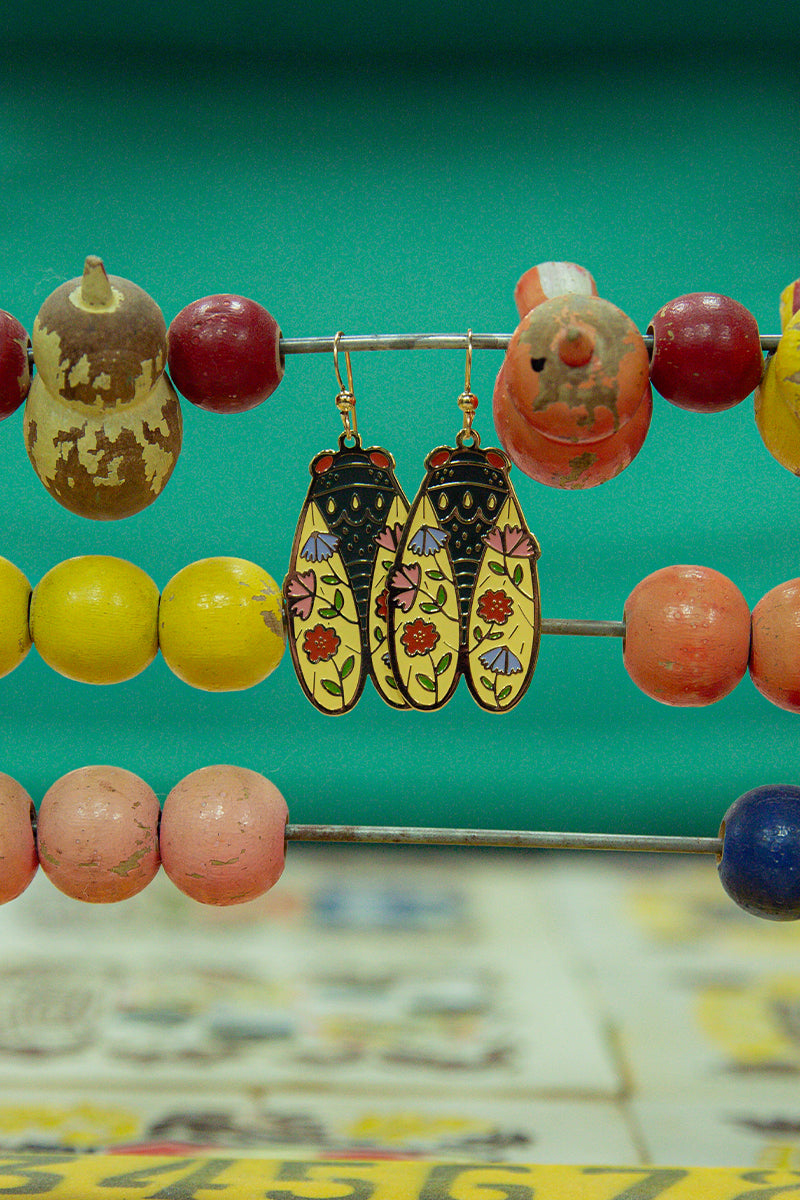 cicada earrings