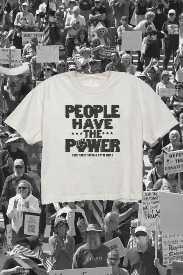 Patti Smith: People Have the Power Crop Tee | Kin Ship Goods