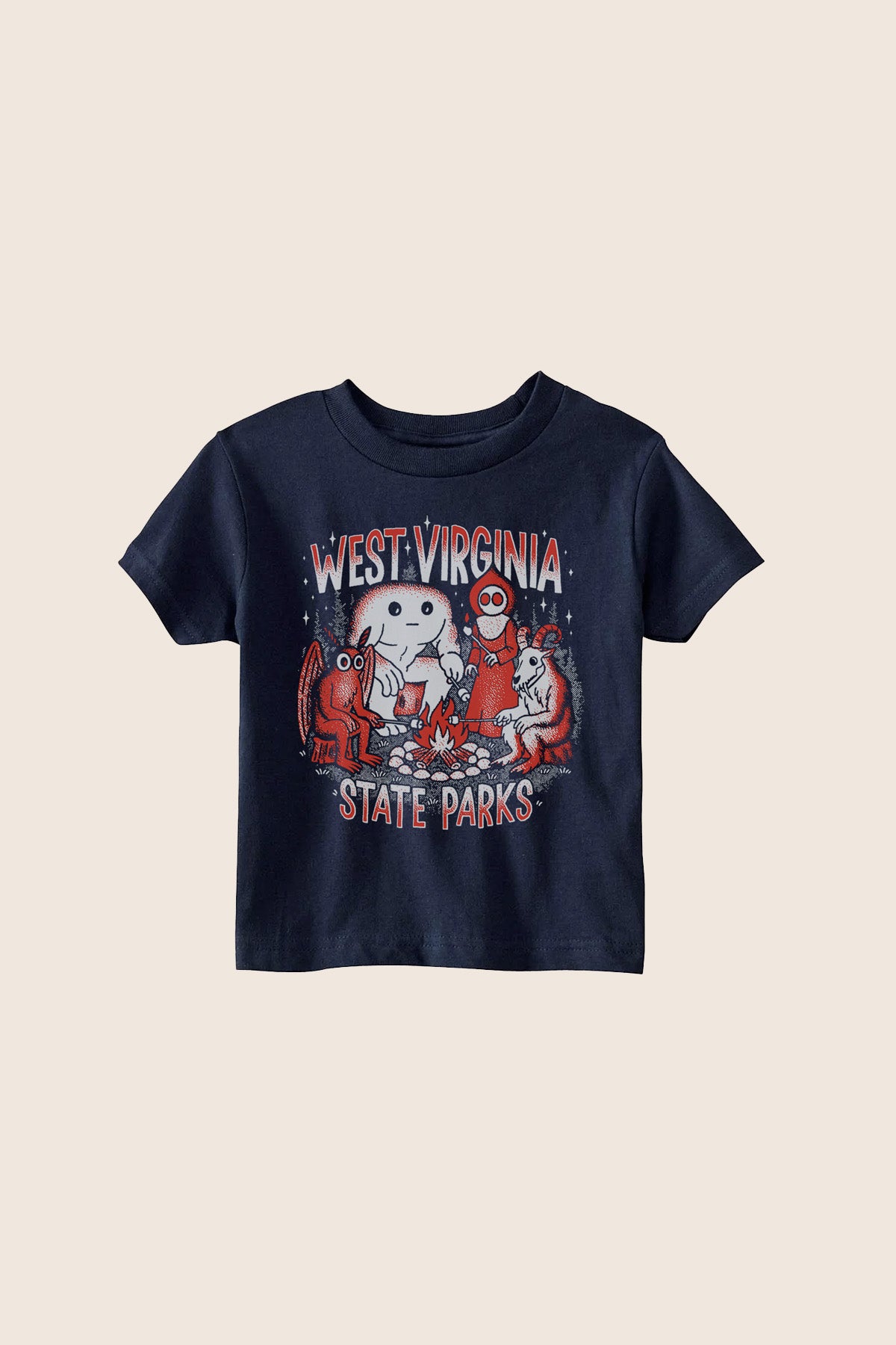 WV State Parks: Cryptid Campfire Kids Tee