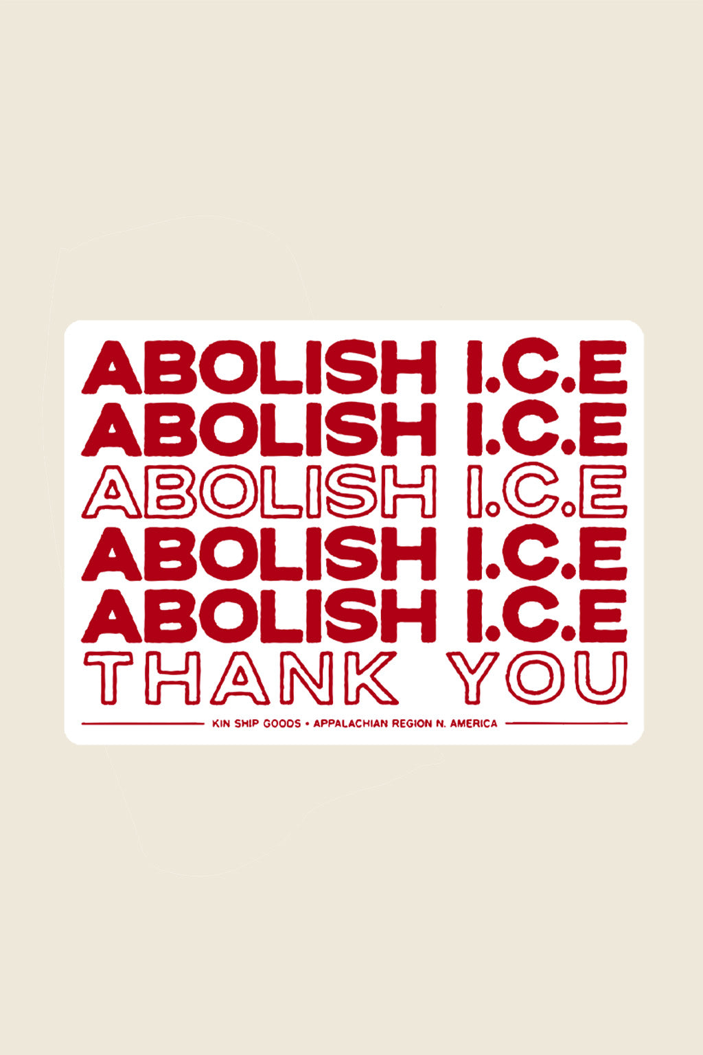 Abolish I.C.E Sticker