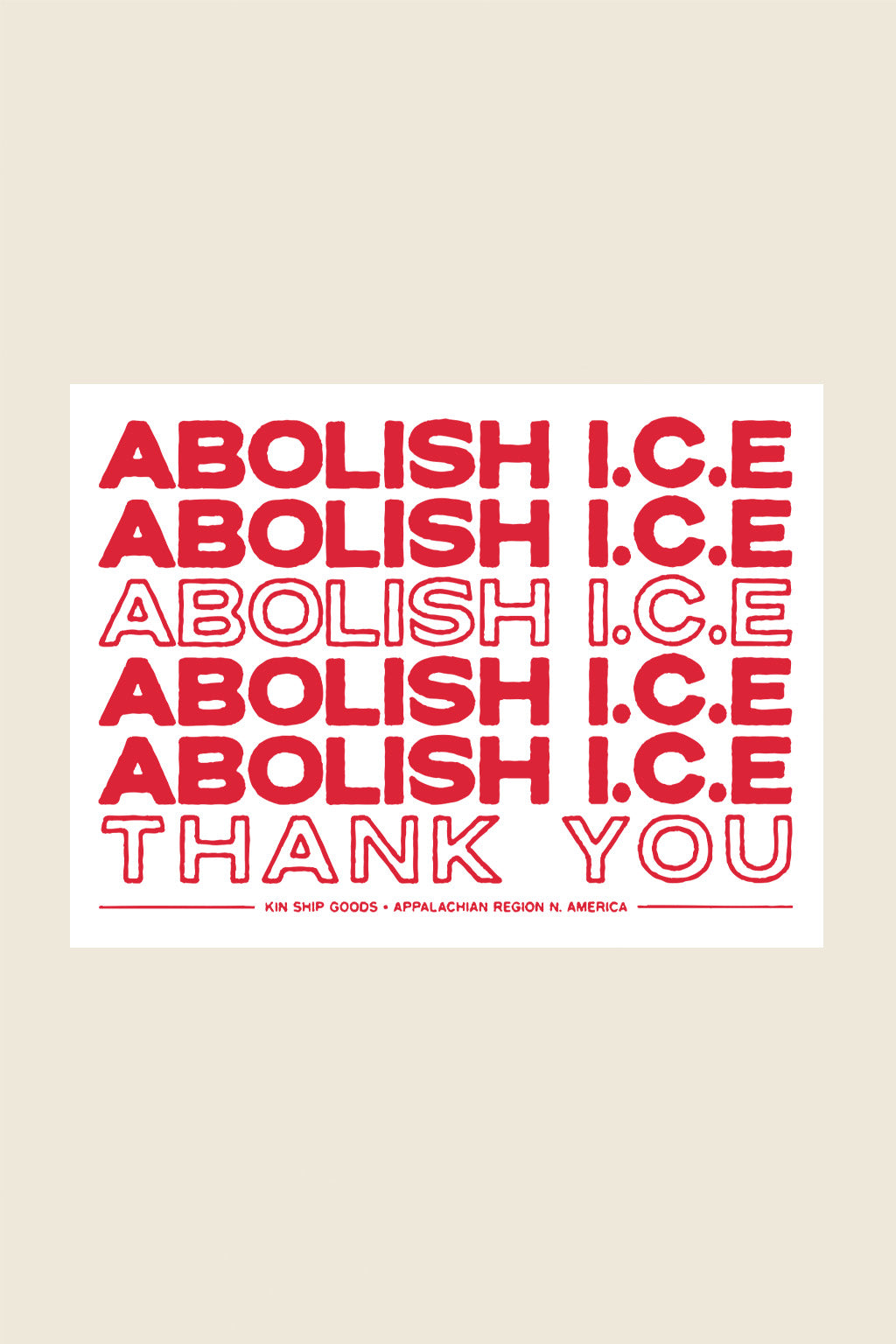 Abolish I.C.E Sticker