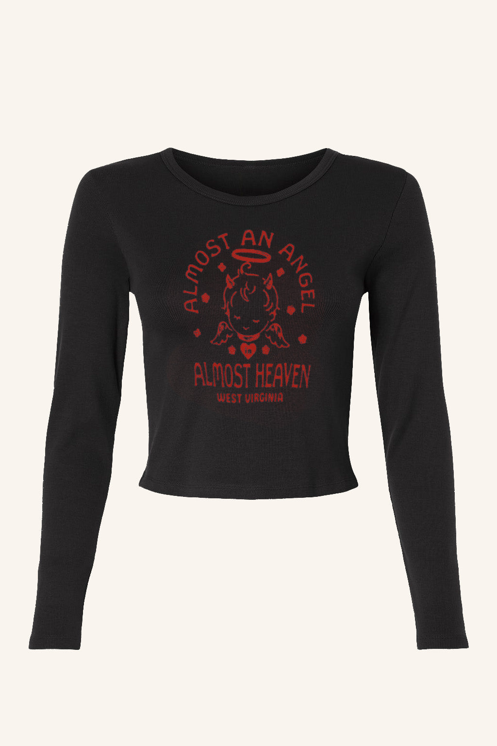 Almost an Angel Long Sleeve Babydoll Tee