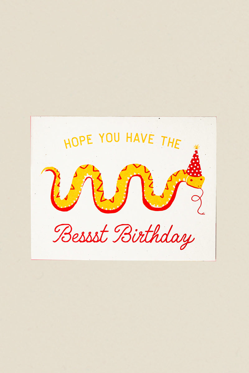 Bessst Birthday Snake Card