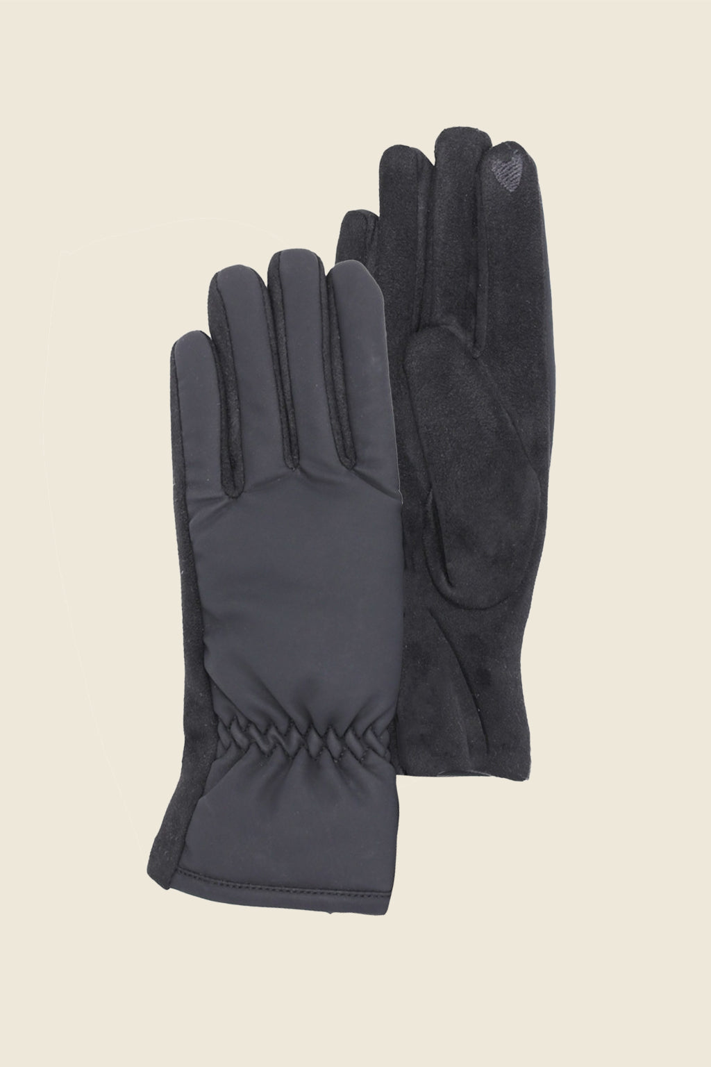 Shirred Touchscreen Gloves