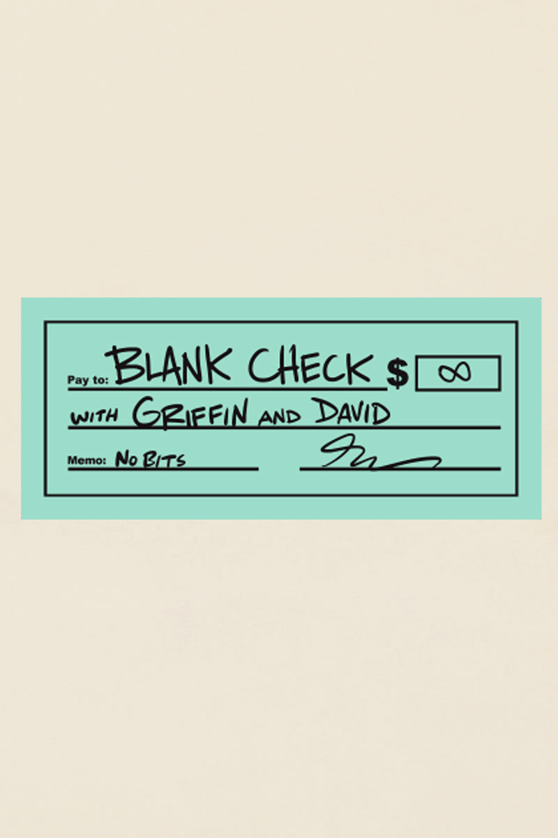 Blank Check: Check Sticker