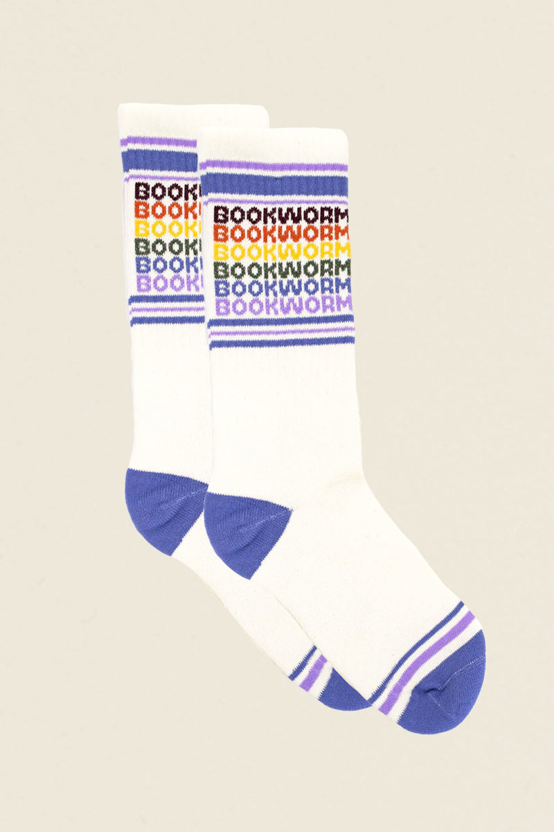 Rainbow Bookworm Socks