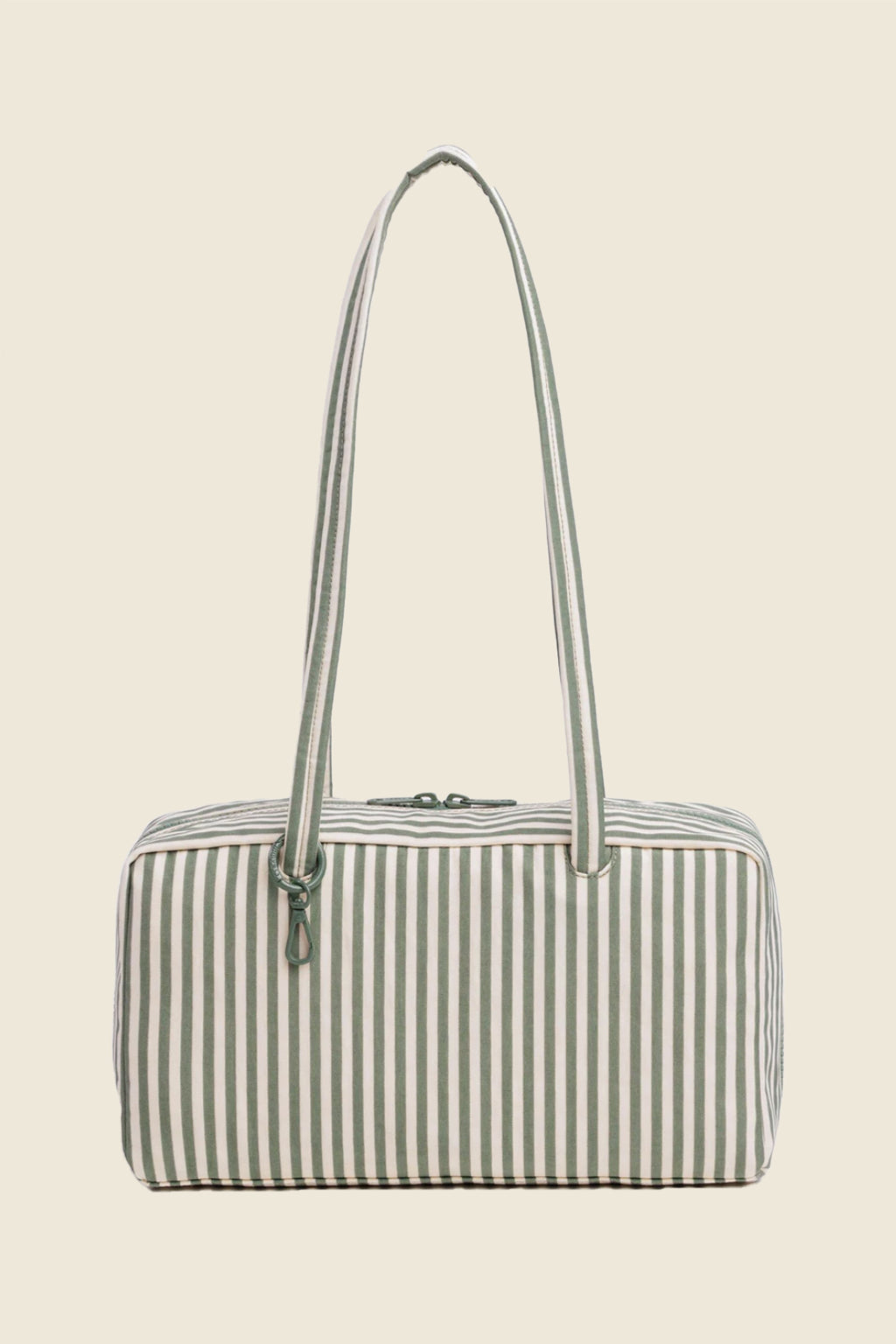 Baggu Nylon Bowler Bag, Sage Stripe