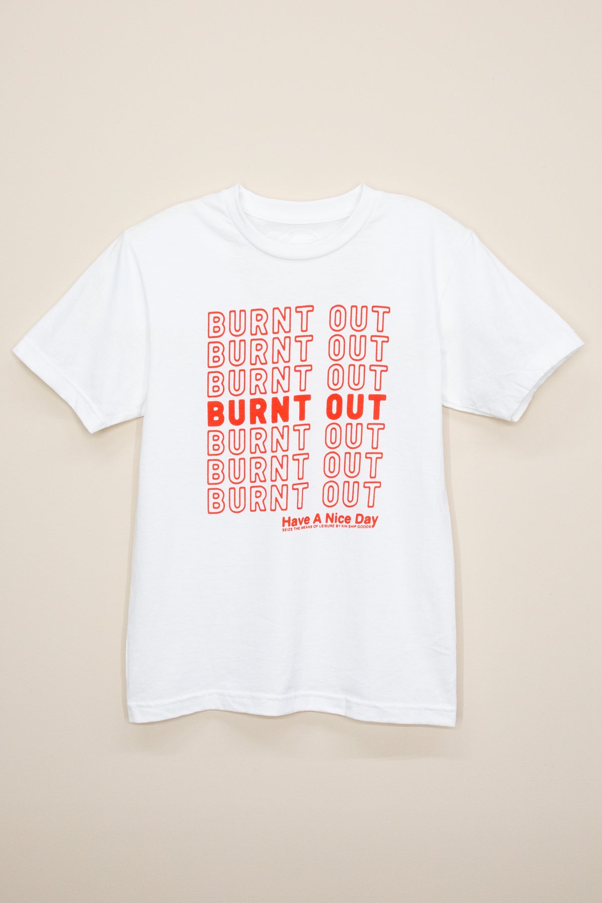 burnt out tee, final sale