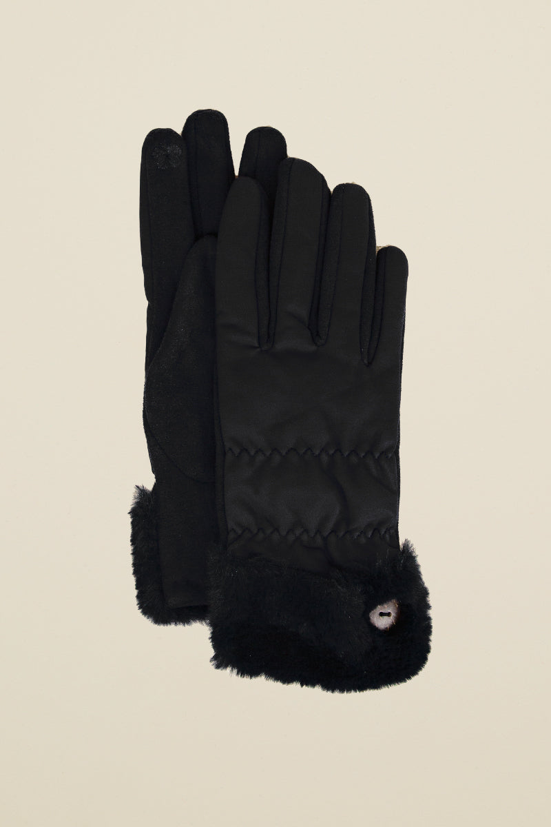 buttoned up gloves