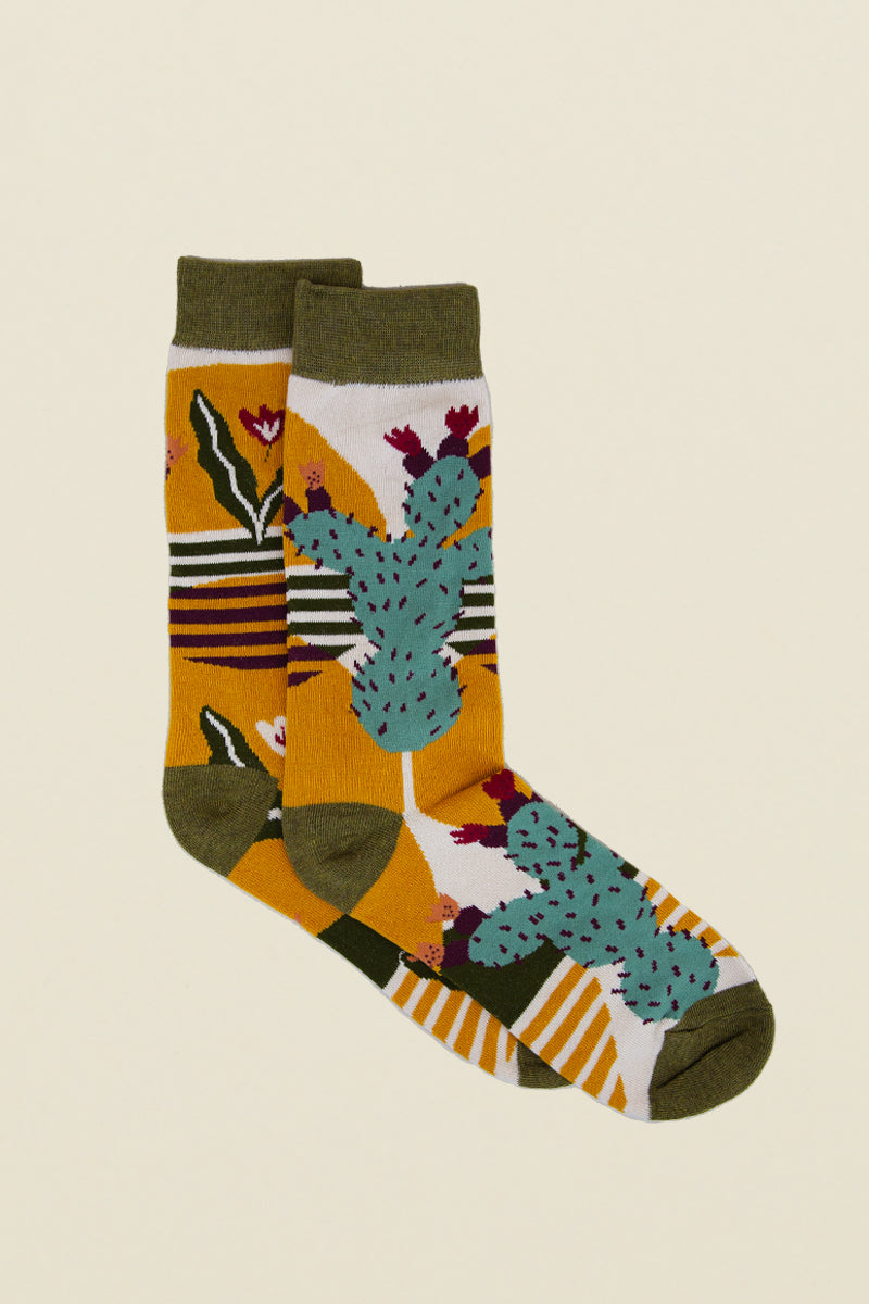 mens sol de cactus socks