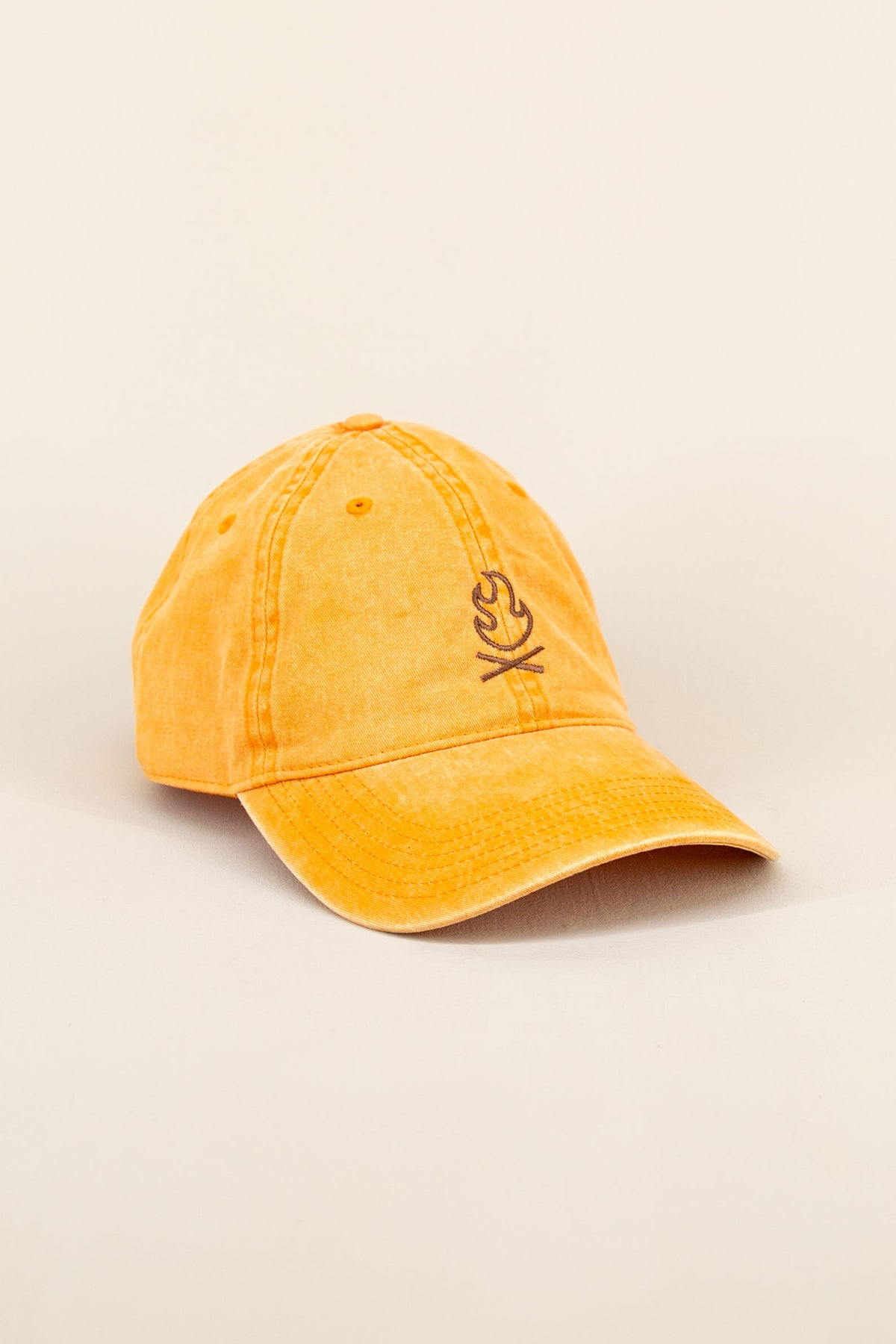 campfire hat, orange