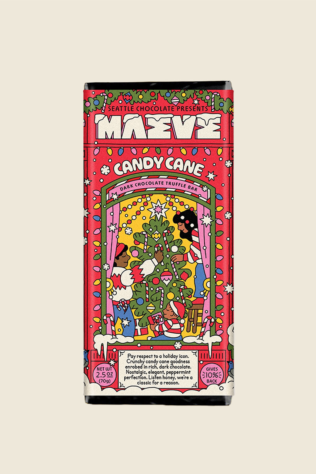 Candy Cane Truffle Bar