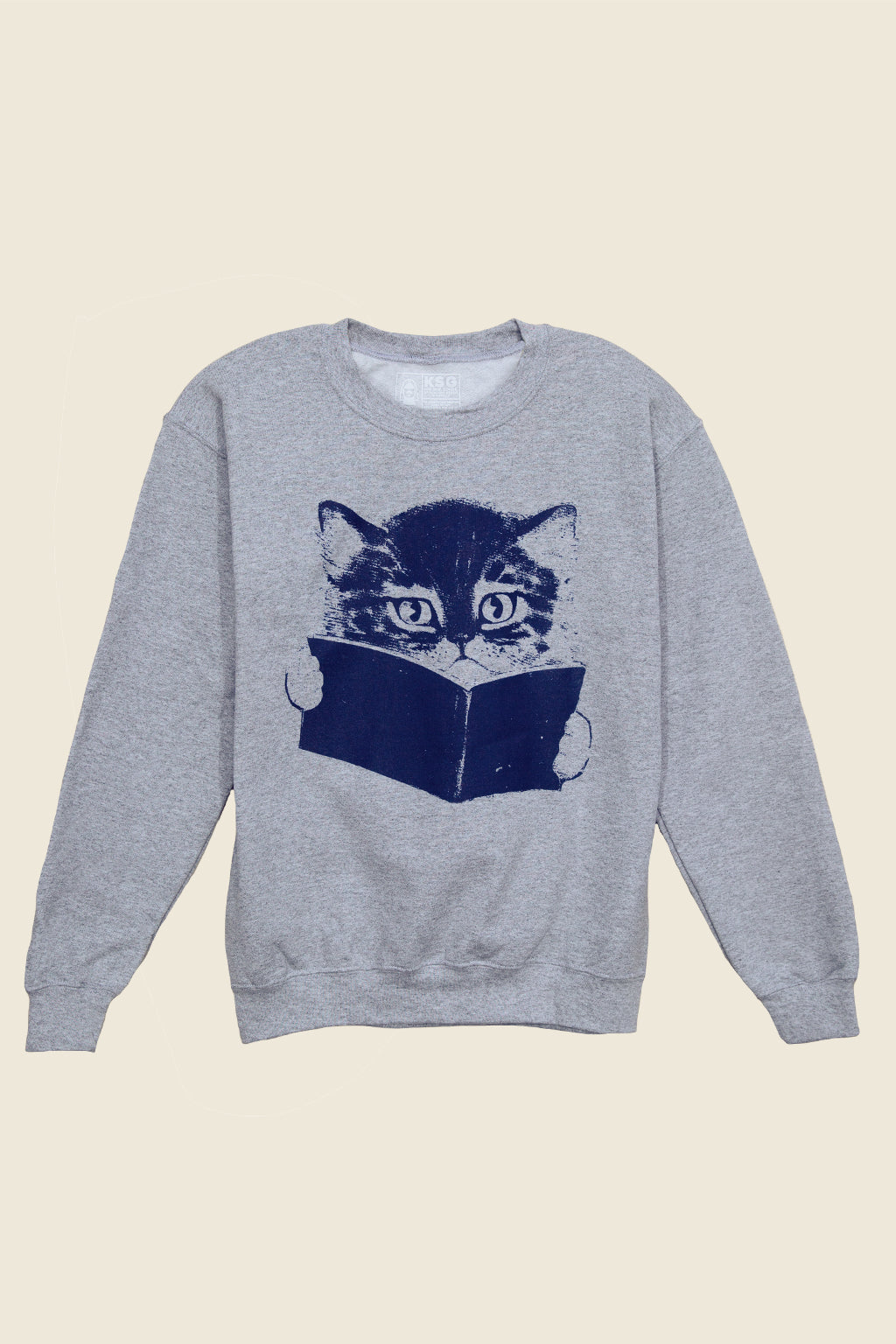Cat Reading Book Sweatshirt