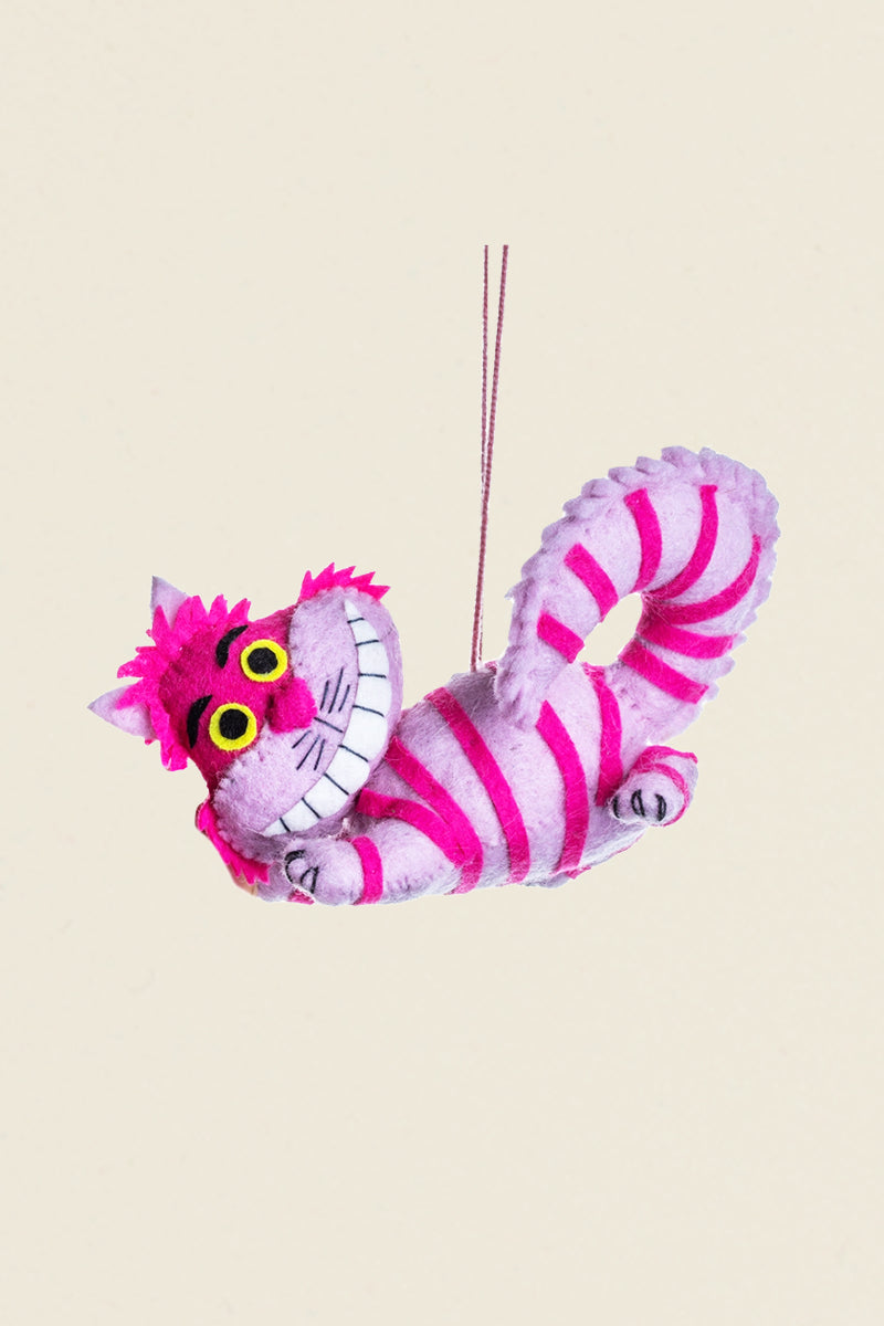 Cheshire Cat Felt Ornament