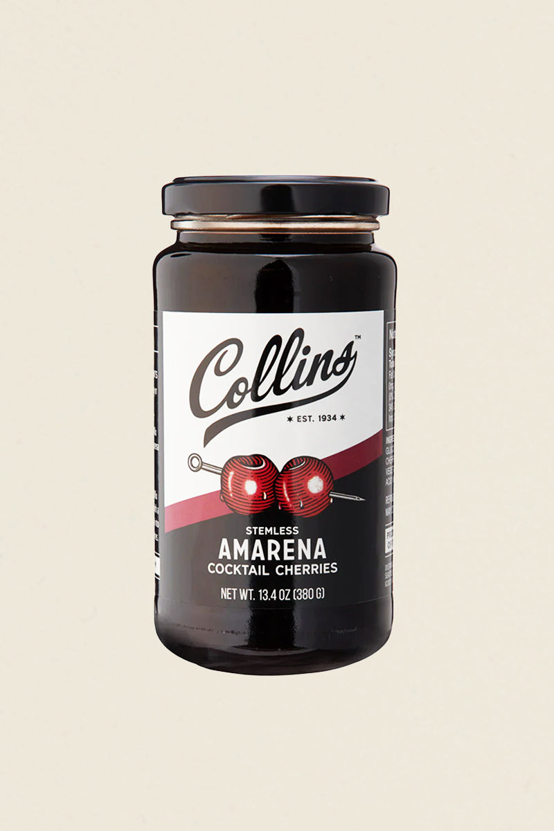 Collins Amarena Cocktail Cherries Kin Ship Goods Made in Italy