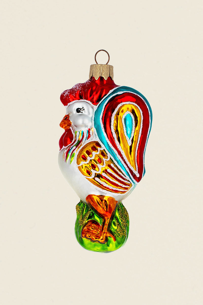 rooster ornament kin ship goods holiday product