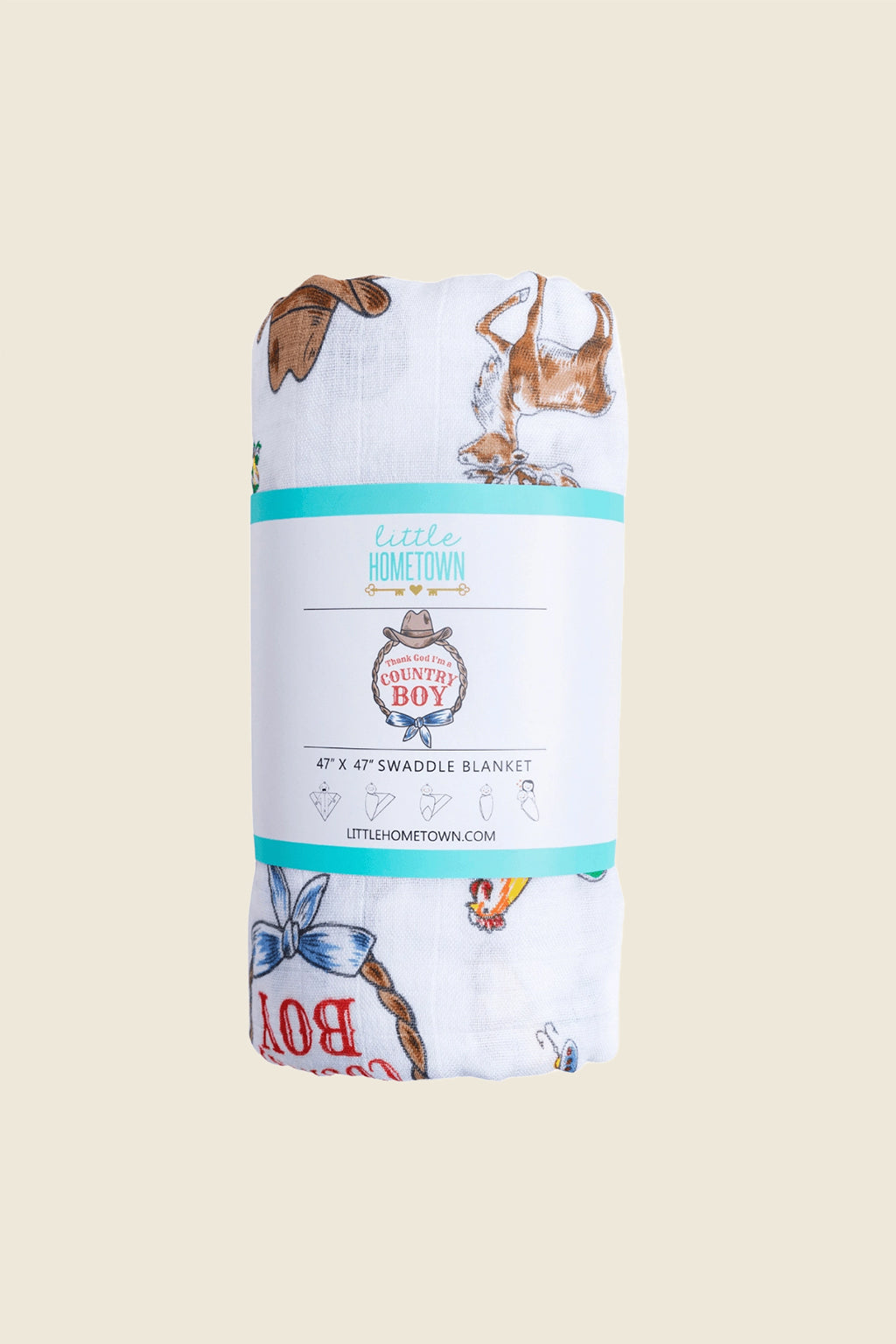 Country Boy Swaddle Blanket
