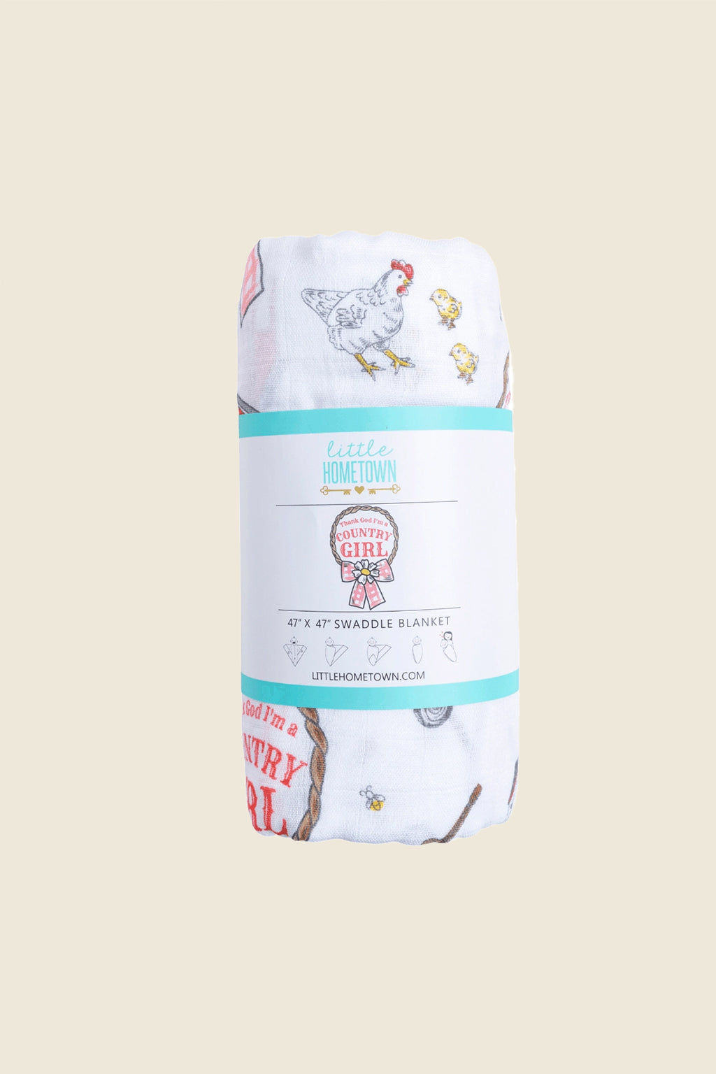Country Girl Swaddle Blanket