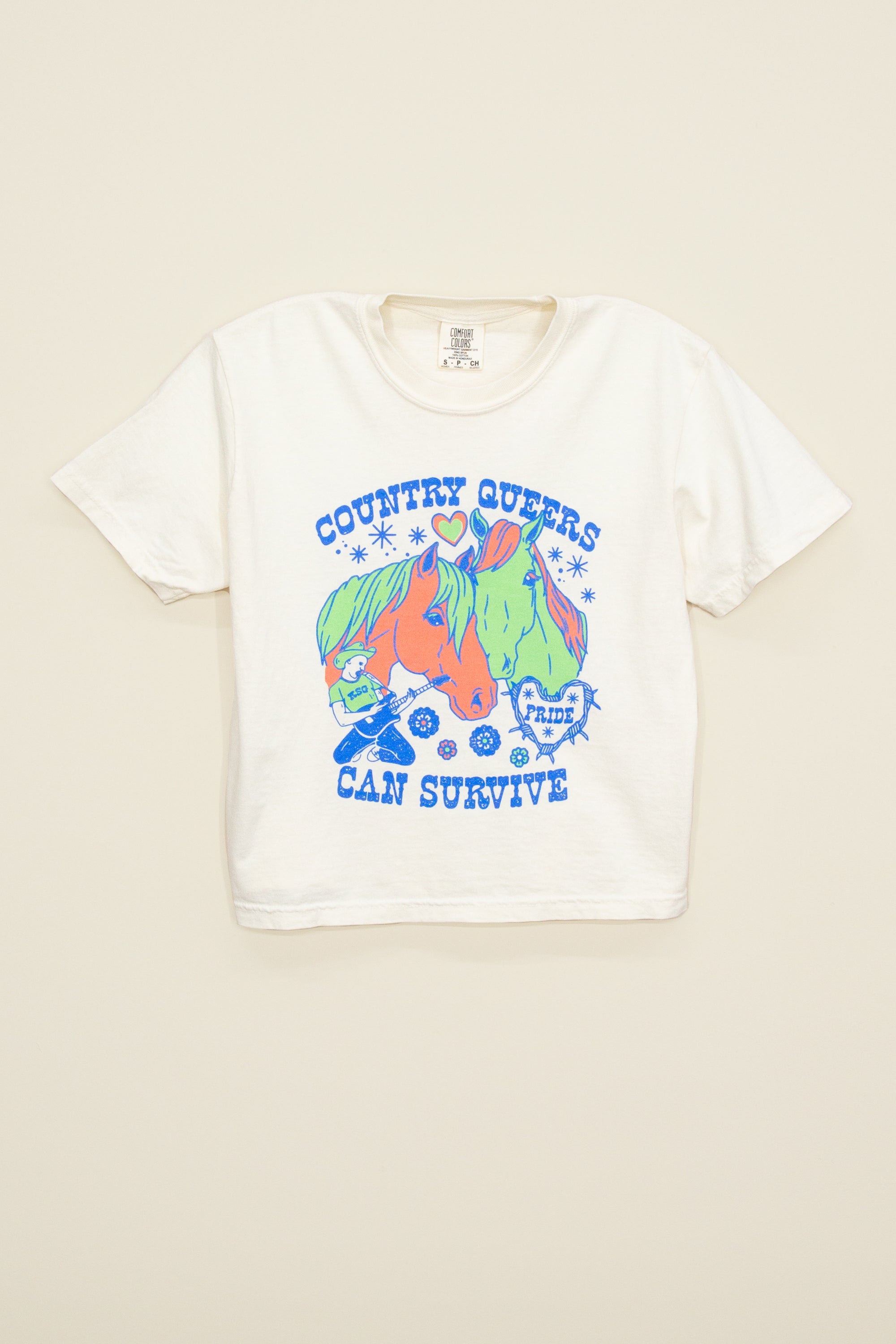 country queers can survive crop tee