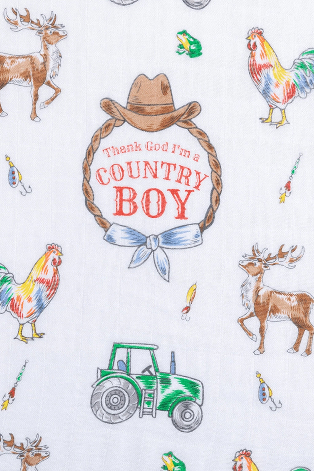 Country Boy Swaddle Blanket