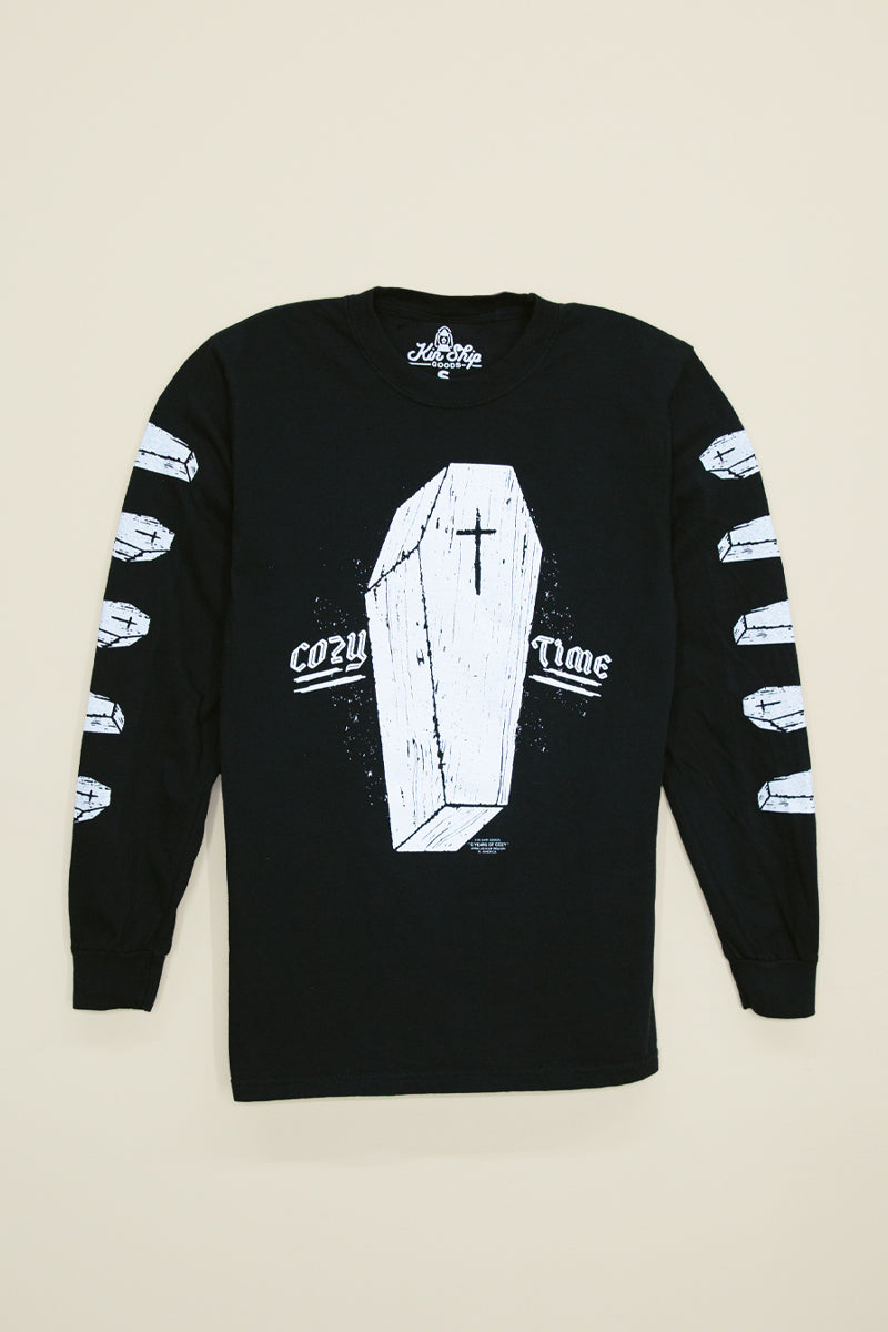 KSG10: Cozy Time Coffin Long Sleeve Tee