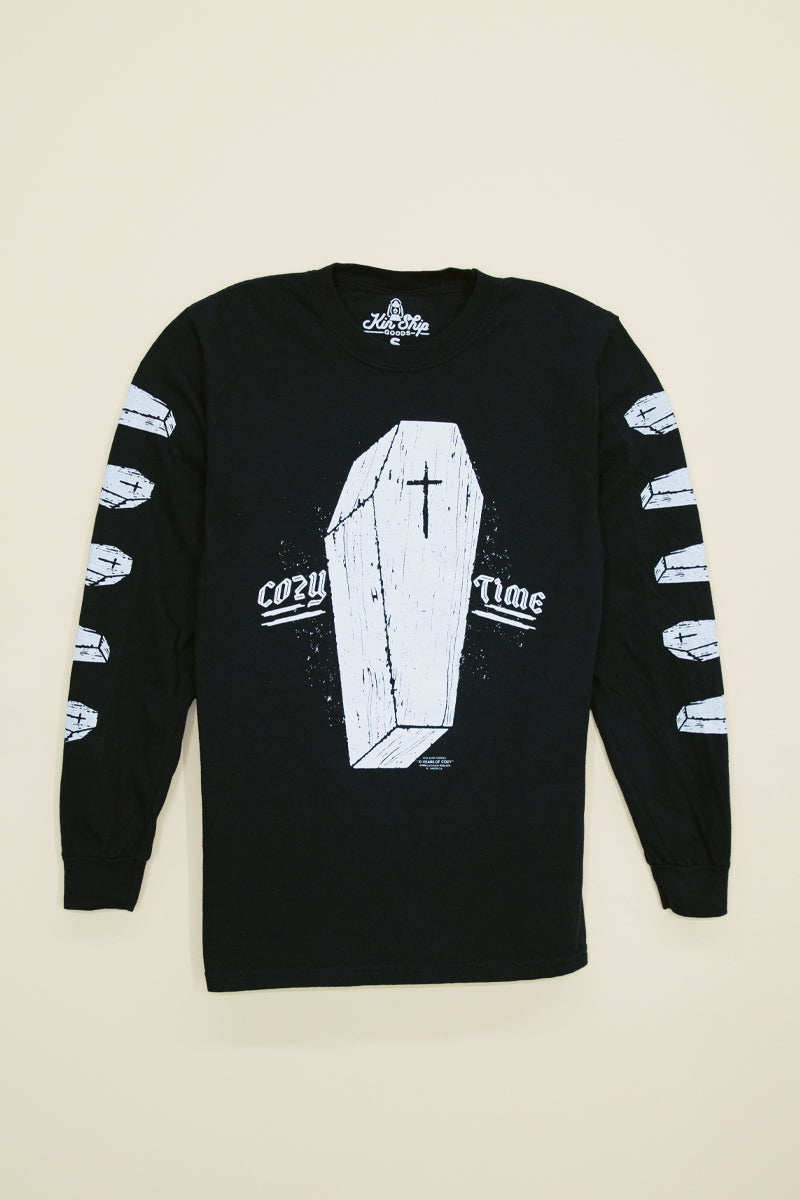 KSG10: Cozy Time Coffin Long Sleeve Tee