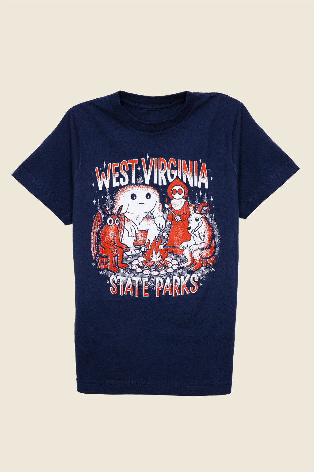 WV State Parks: Cryptid Campfire Kids Tee