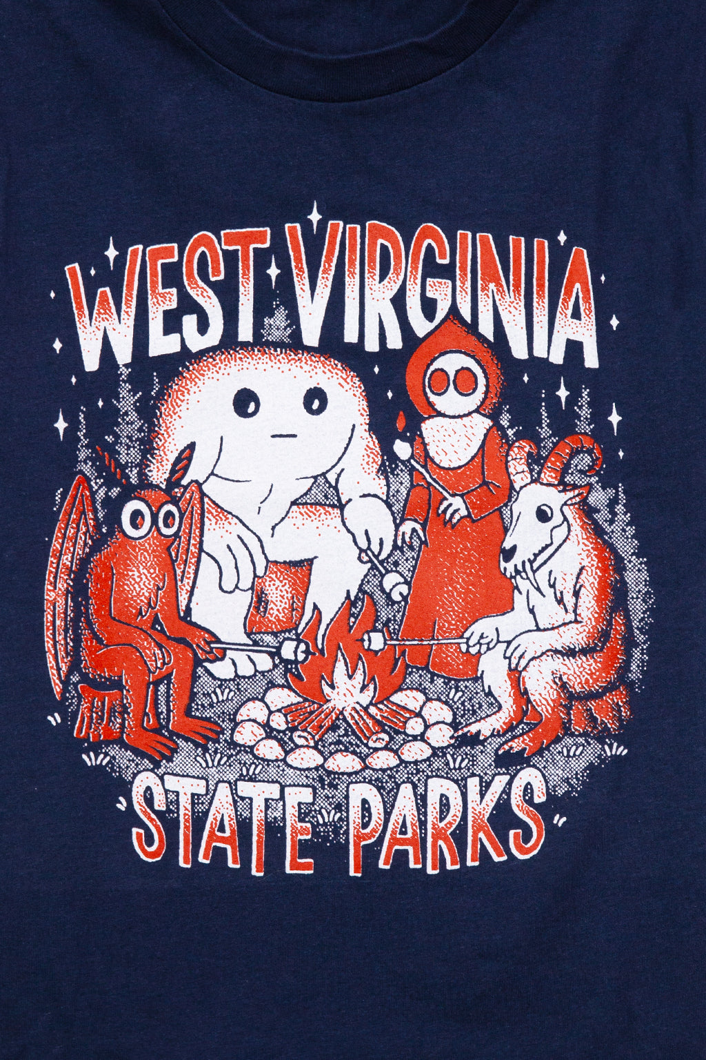 WV State Parks: Cryptid Campfire Kids Tee