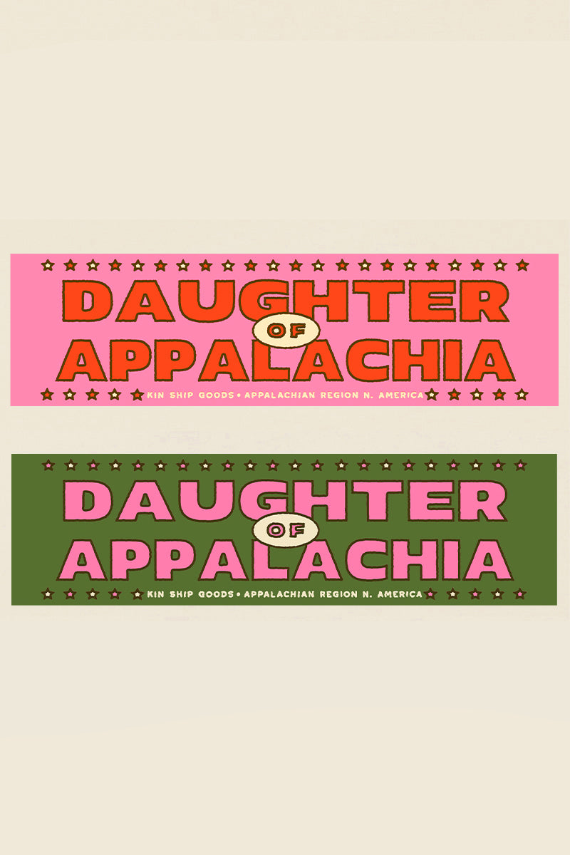 Daughter of Appalachia Bumper Sticker