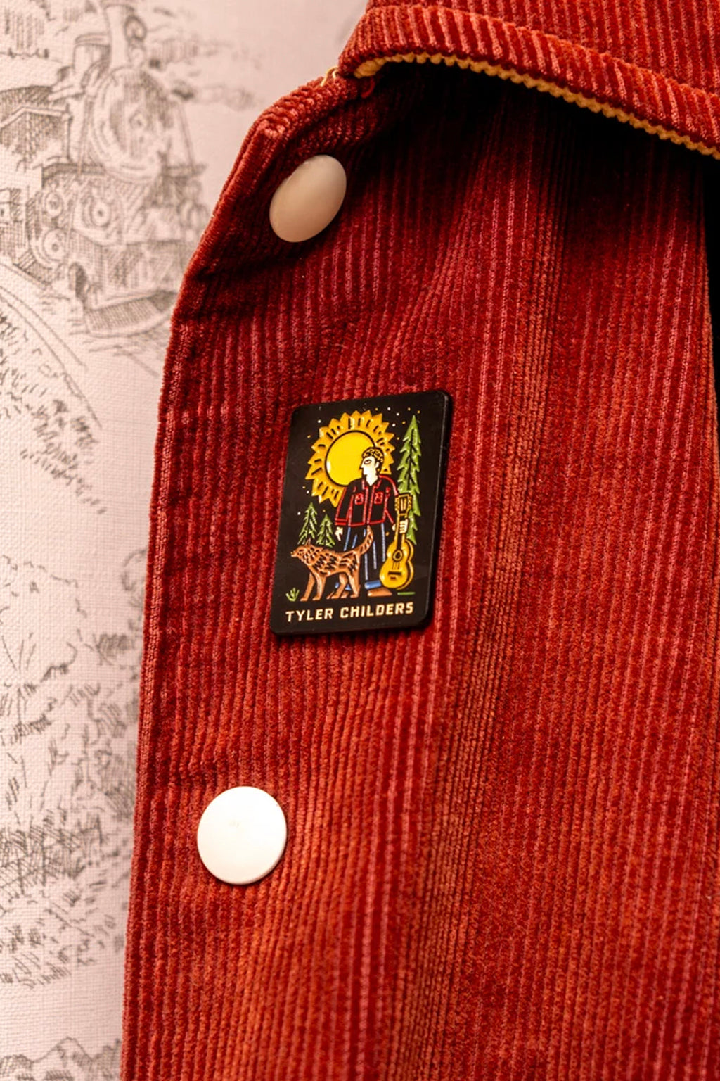 Tyler Childers x Oxford Pennant: Portrait Pin