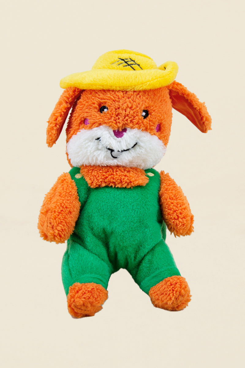 farmer bunny dog toy, final sale