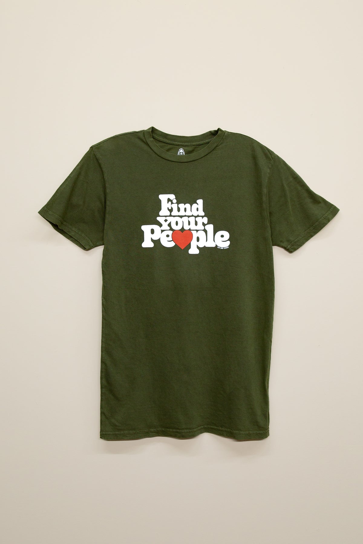 find your people tee, olive