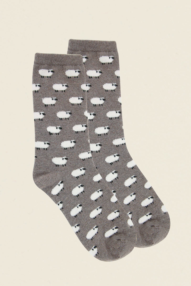 Womens Fluffy Sheep Socks