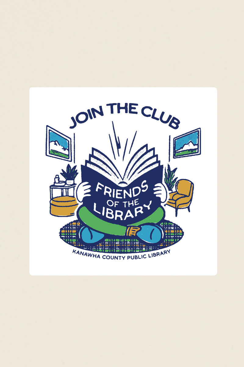 Friends of the Library Sticker