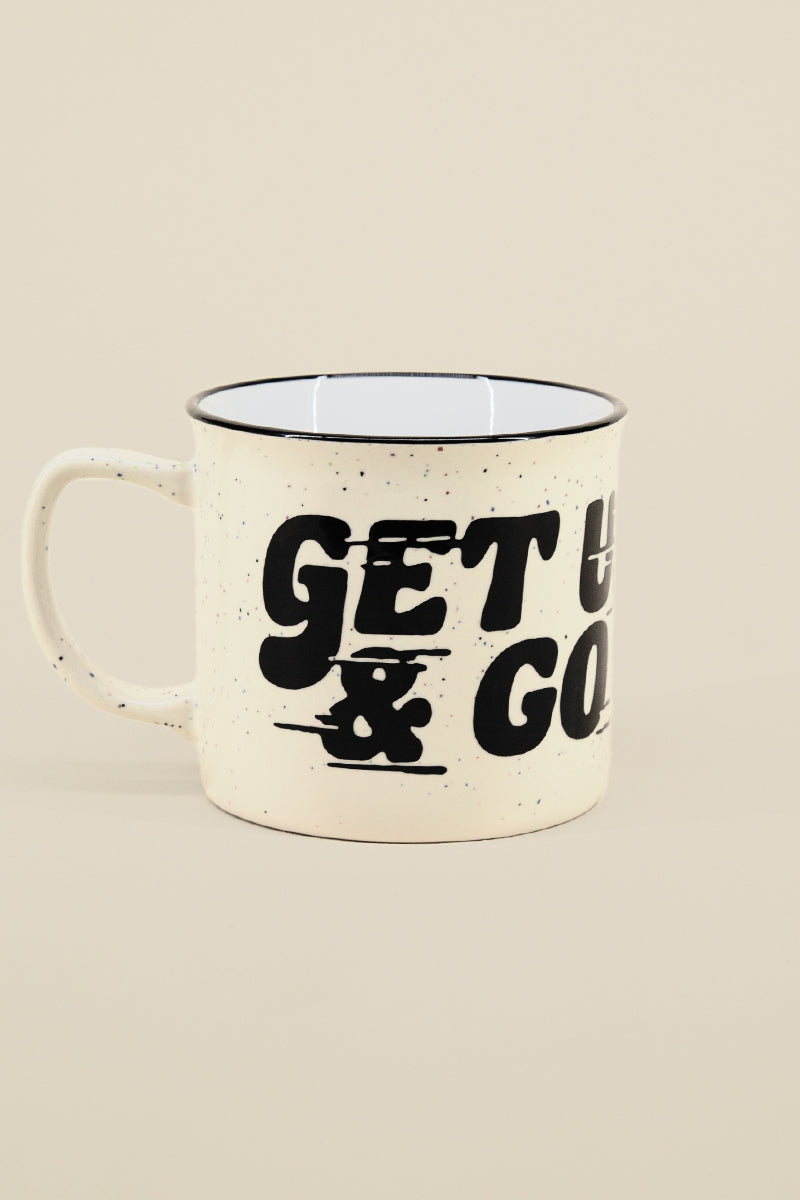 get up and go camp mug
