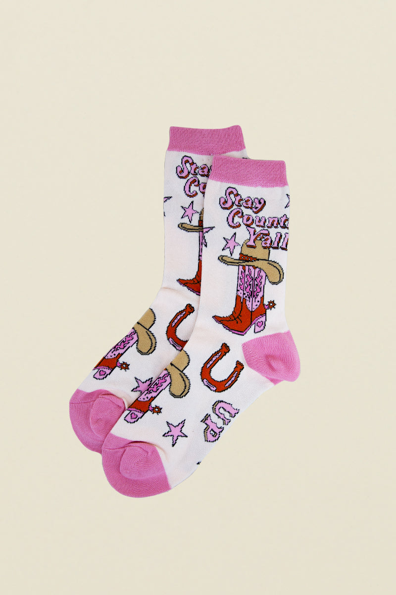 womens giddy up socks