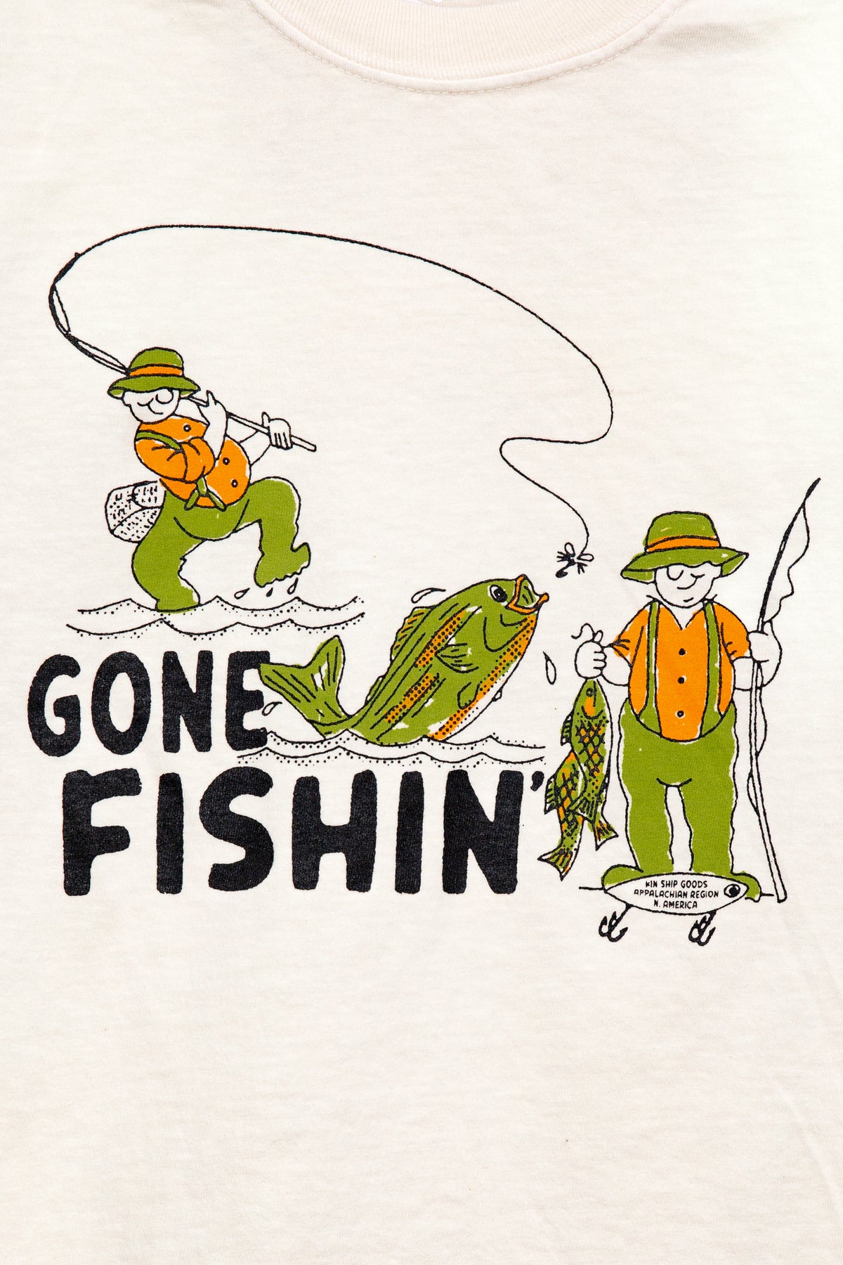 gone fishin long sleeve tee