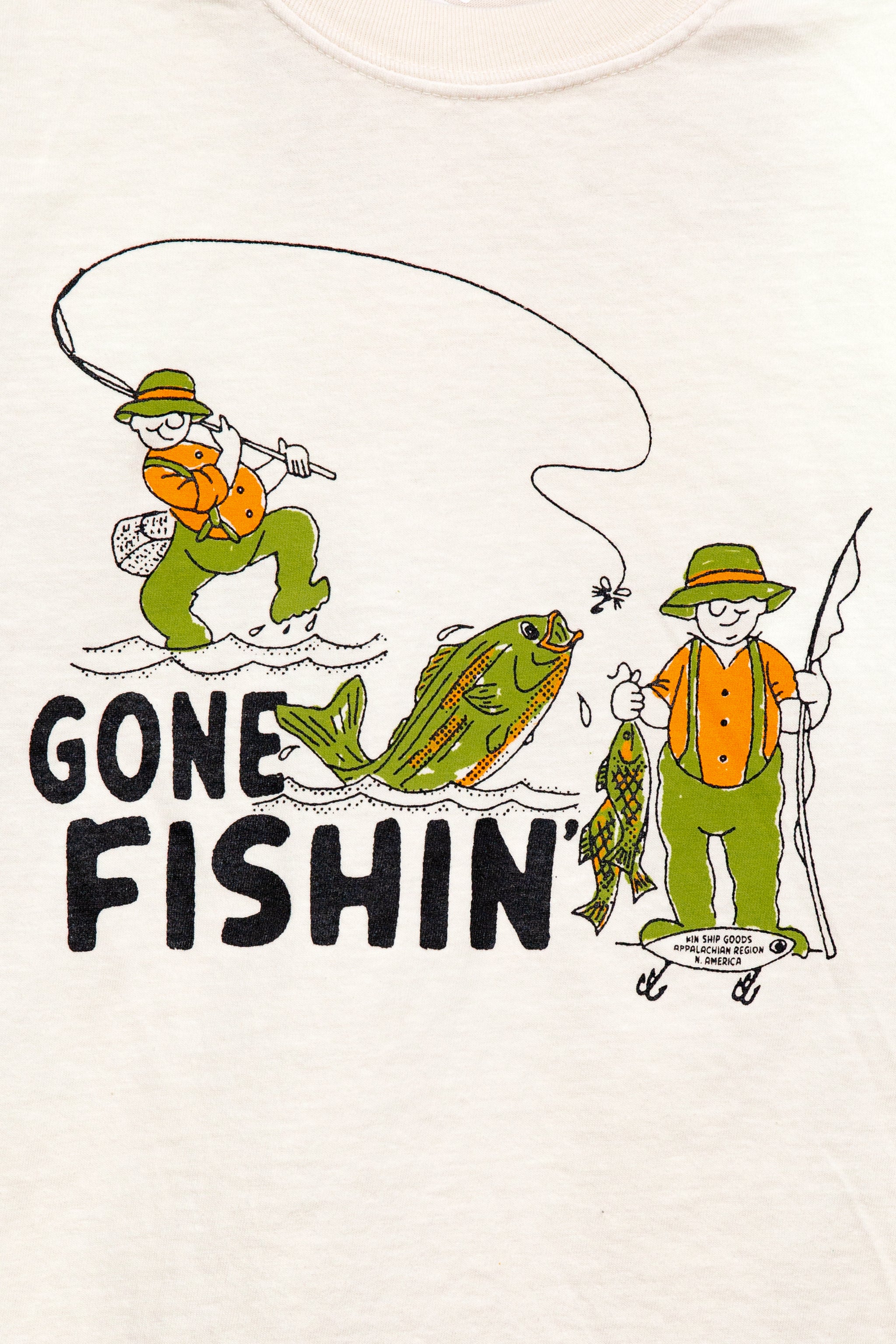 gone fishin long sleeve tee - Kin Ship Goods