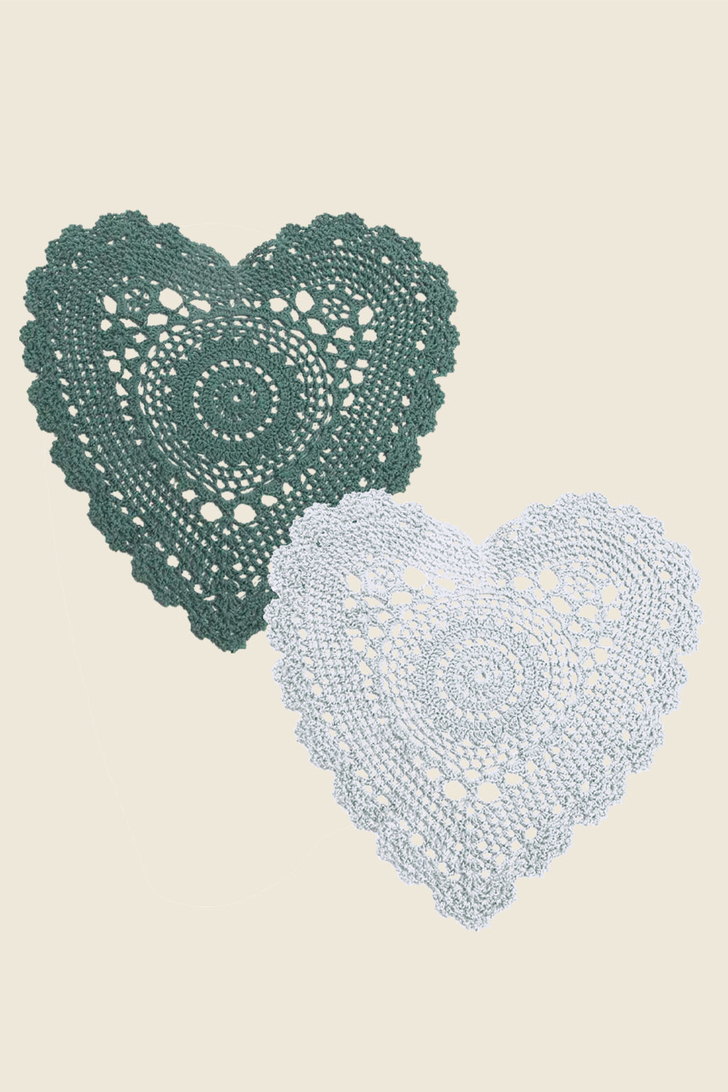 Crochet Heart Doily