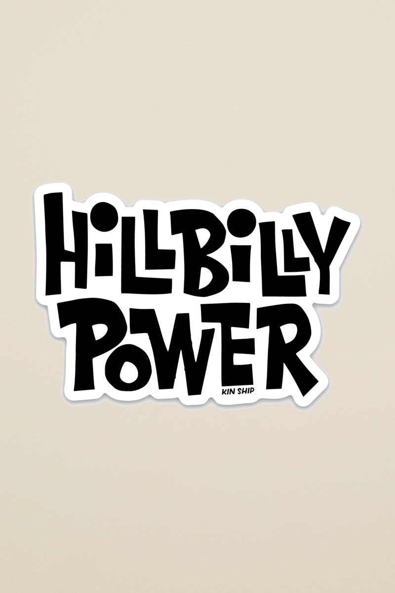 hillbilly power sticker