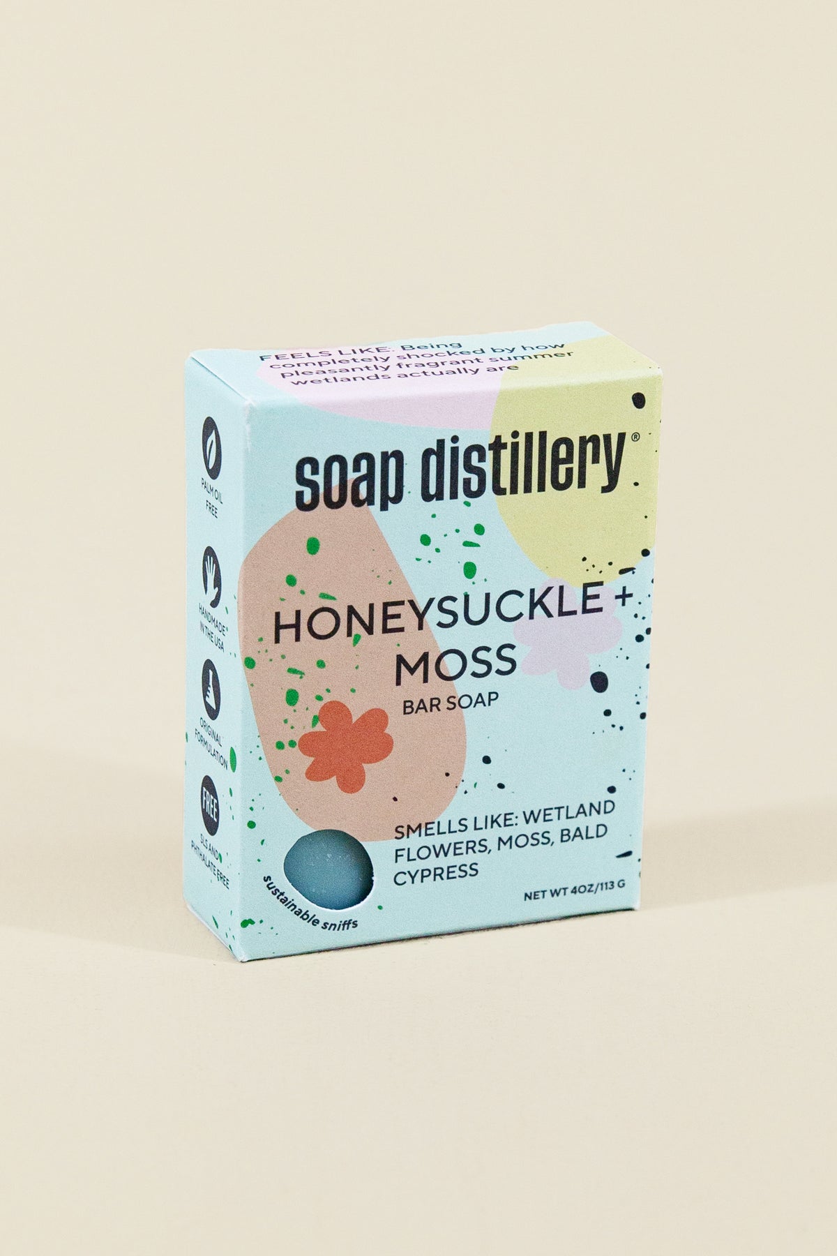 honeysuckle + moss soap