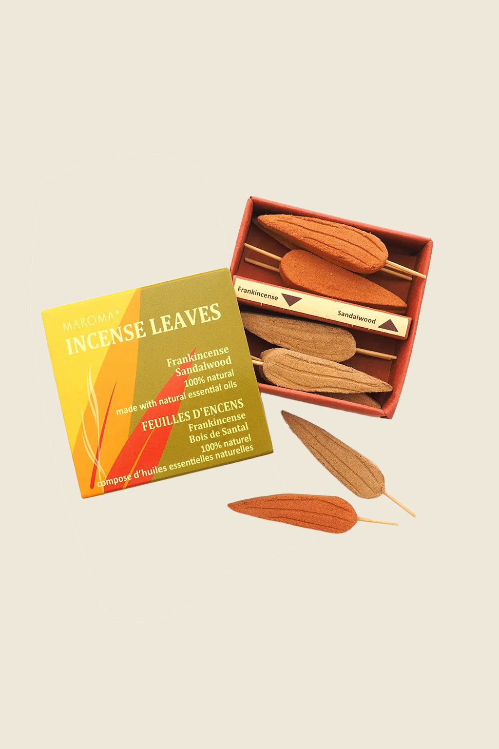 Frankincense & Sandalwood Incense Leaves