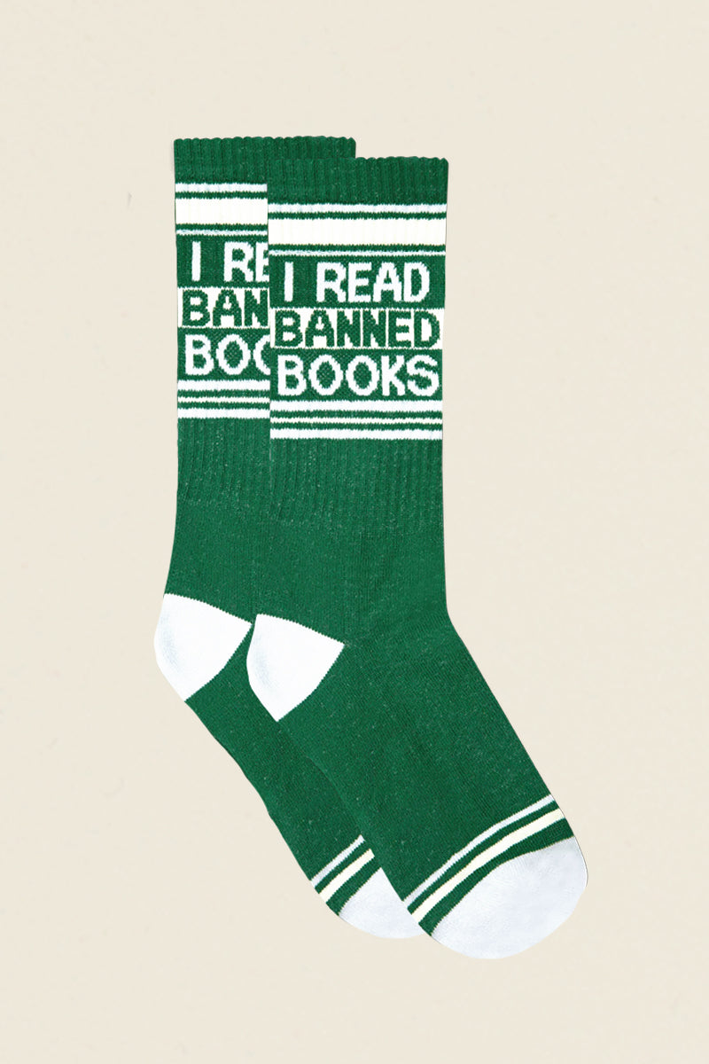 I Read Banned Books Socks Kin Ship Goods