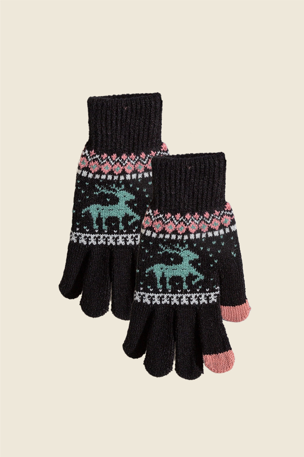 Reindeer Knit Gloves